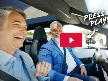 Man in tesla