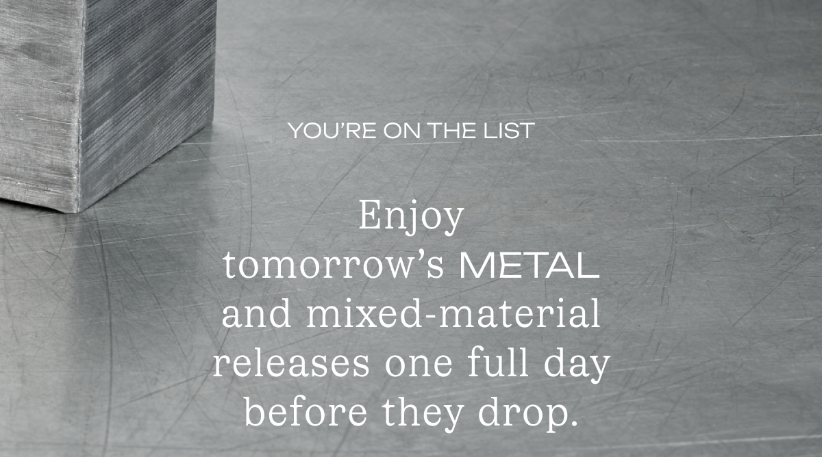You're on the list You're on the list