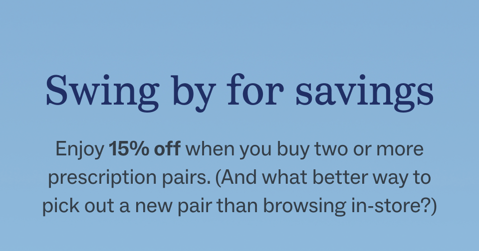 Swing by for savings