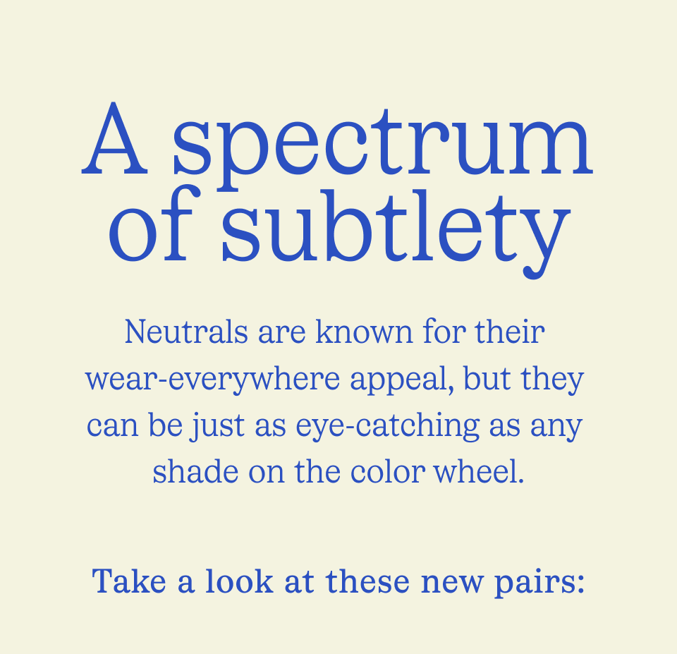 A spectrum of subtlety