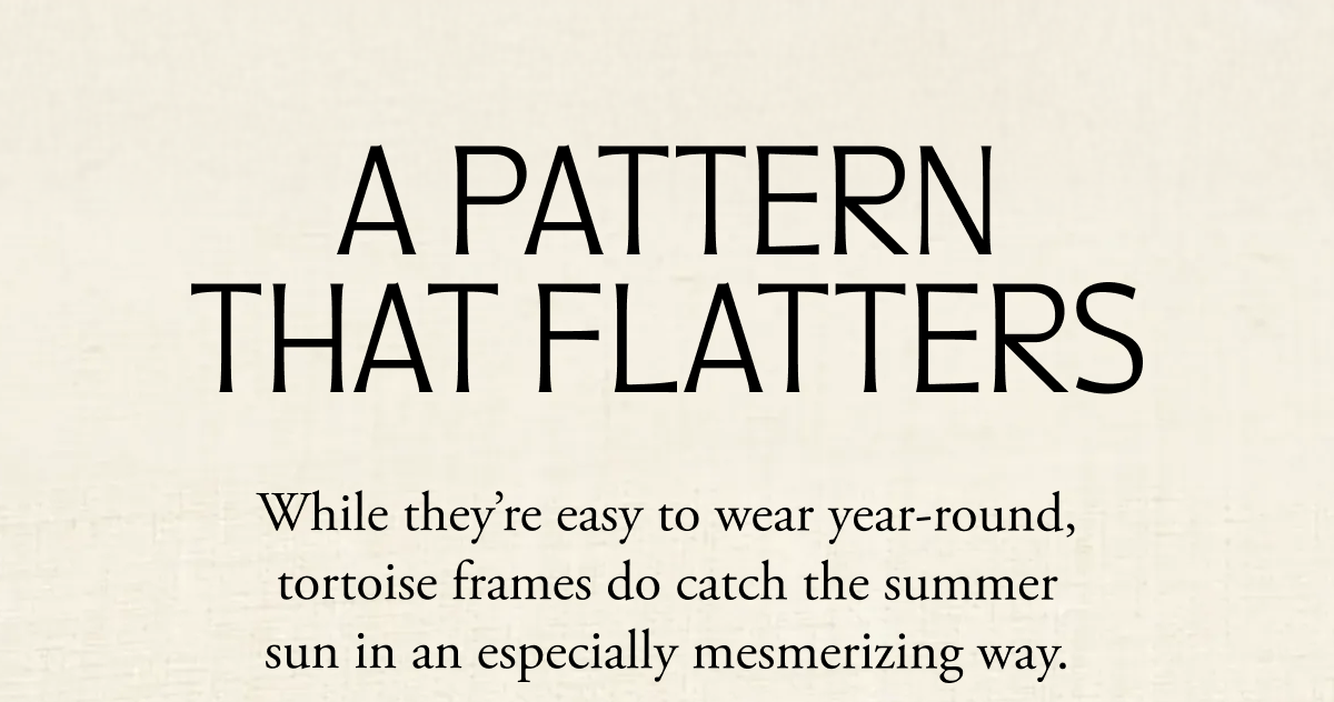 A pattern that flatters