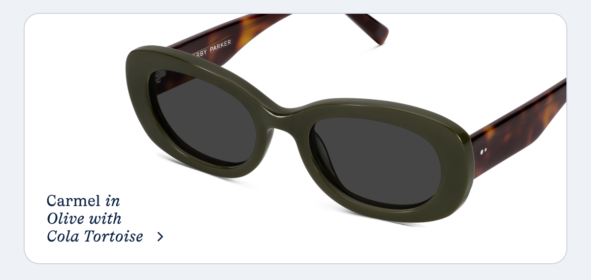 Carmel in Olive with Cola Tortoise Carmel in Olive with Cola Tortoise