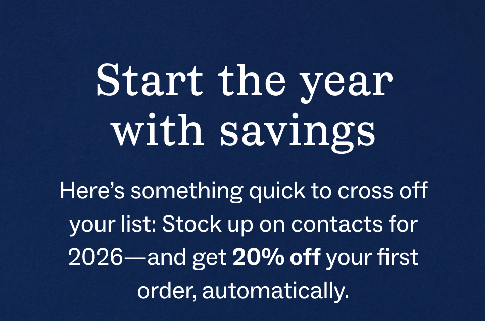 Start the year with savings