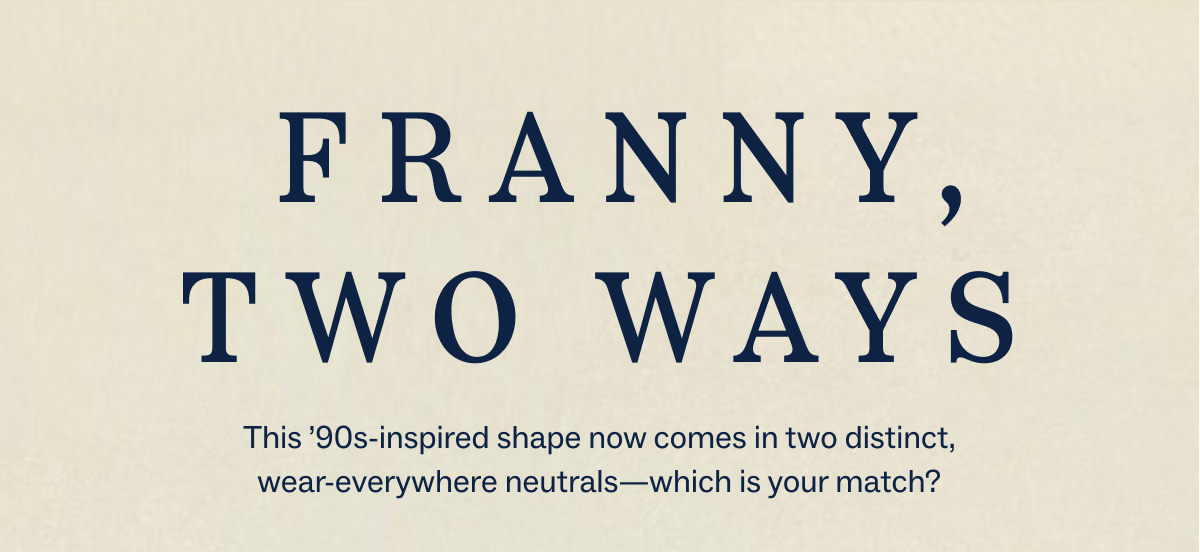 Franny, Two Ways Franny, Two Ways