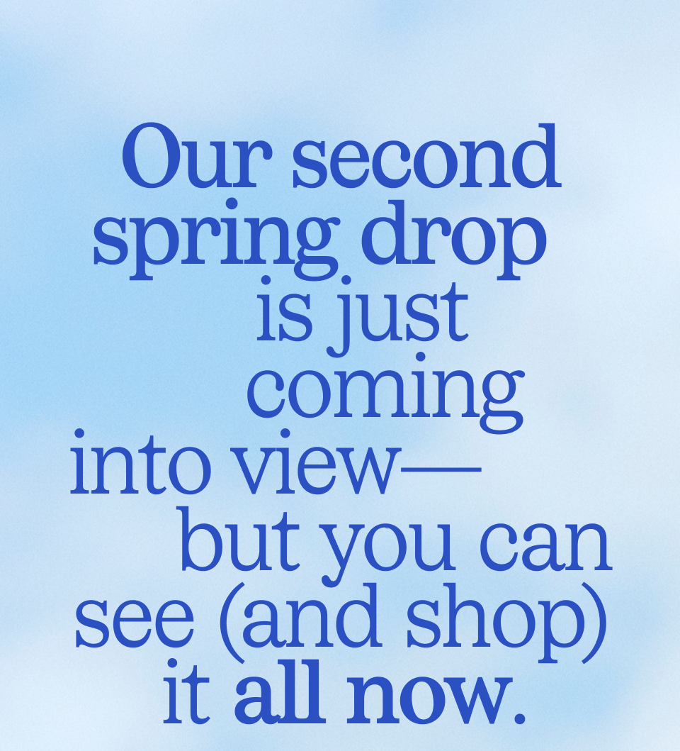 Our second spring drop