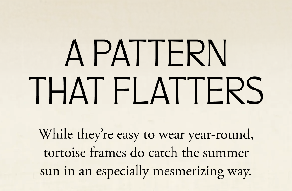 A pattern that flatters