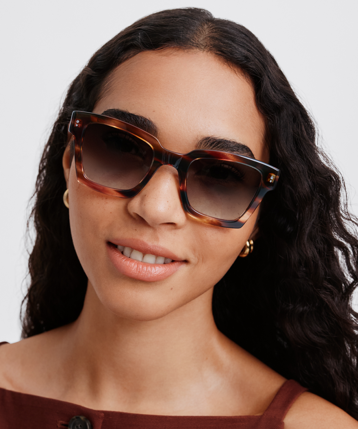Sonia in Striped Magnolia with Cognac Tortoise Sonia in Striped Magnolia with Cognac Tortoise