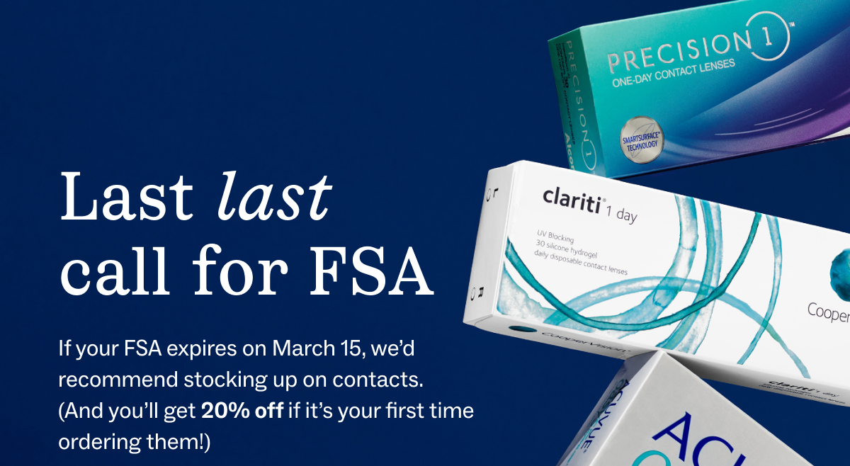 Last last call for FSA Last last call for FSA