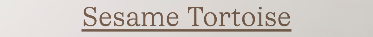 Sesame Tortoise