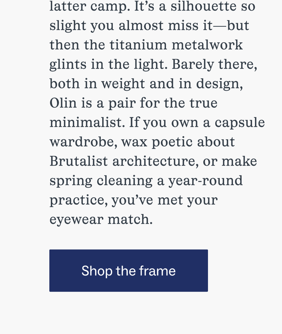 Shop the frame Shop the frame