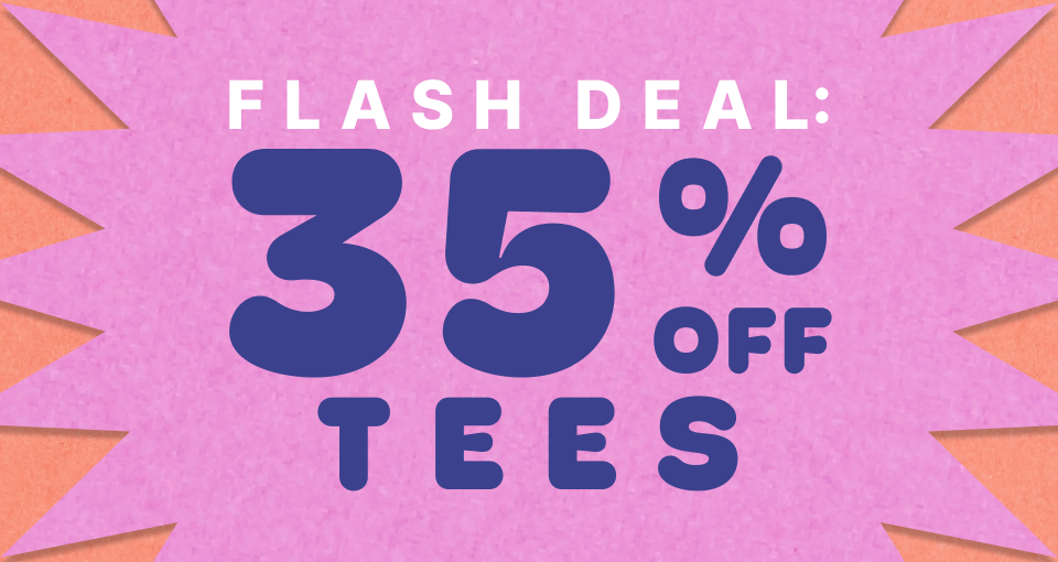 35% off T-shirts