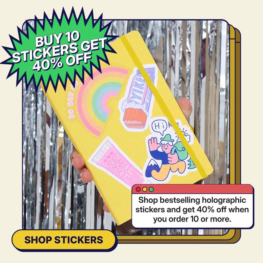 Up to 40% Off Stickers