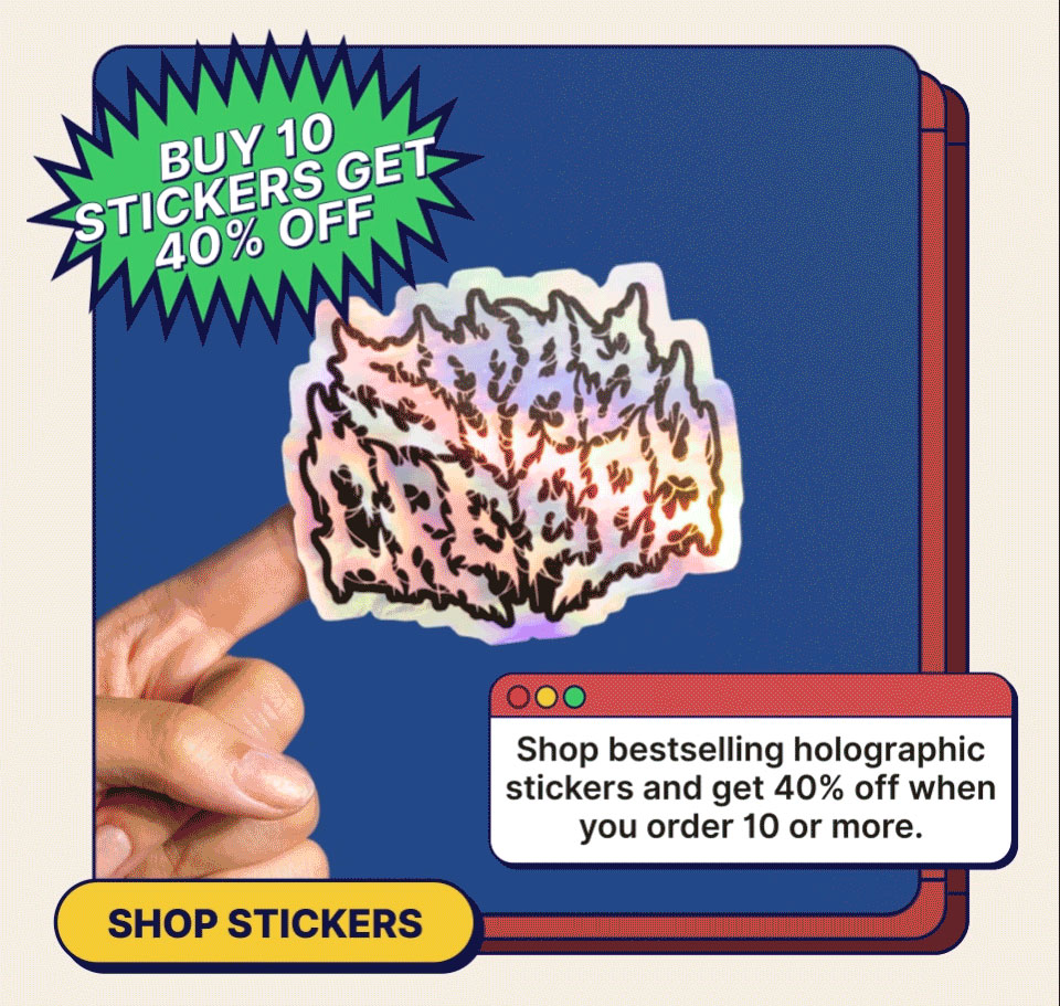 Up to 40% Off Stickers