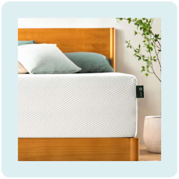 Zinus 12 Inch Queen Green Tea Memory Foam Mattress [New Version], Fiberglass Free, Medium Firm Feel, Zoned Pressure Relief, Certified Safe Foams &...