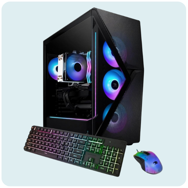 iBUYPOWER Slate MESH Gaming PC Desktop Computer Intel Core i7 14700F CPU, NVIDIA GeForce RTX 5070 12GB GPU, 32GB DDR5 RGB 5200MHz RAM, 1TB NVMe SSD, Windows...