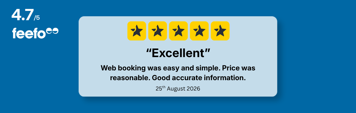 Feefo 4.5 out of 5 stars