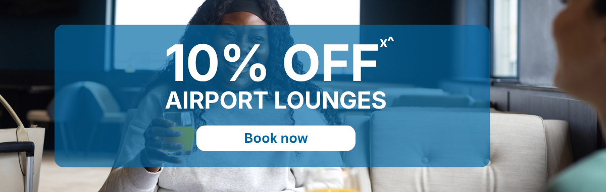 10% off airport lounges