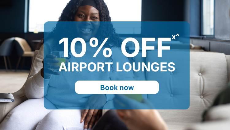 10% off airport lounges
