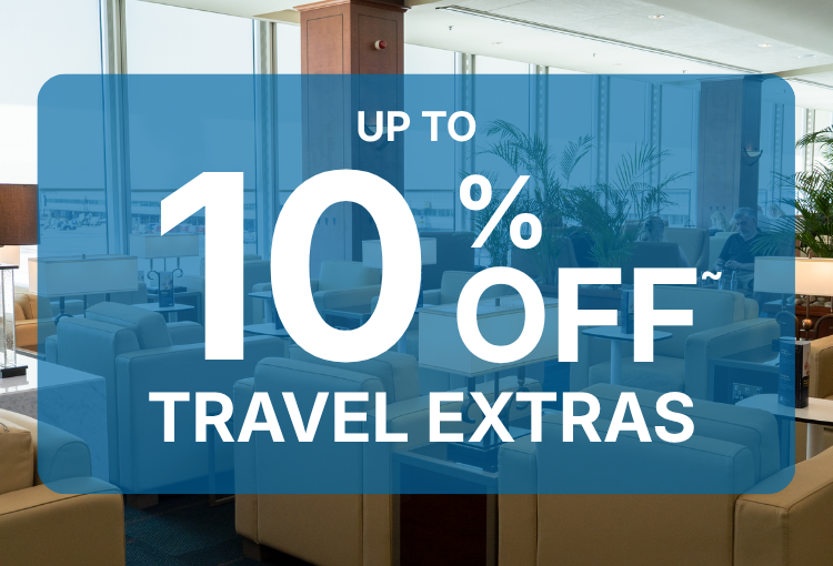 Up to 10% off travel extras