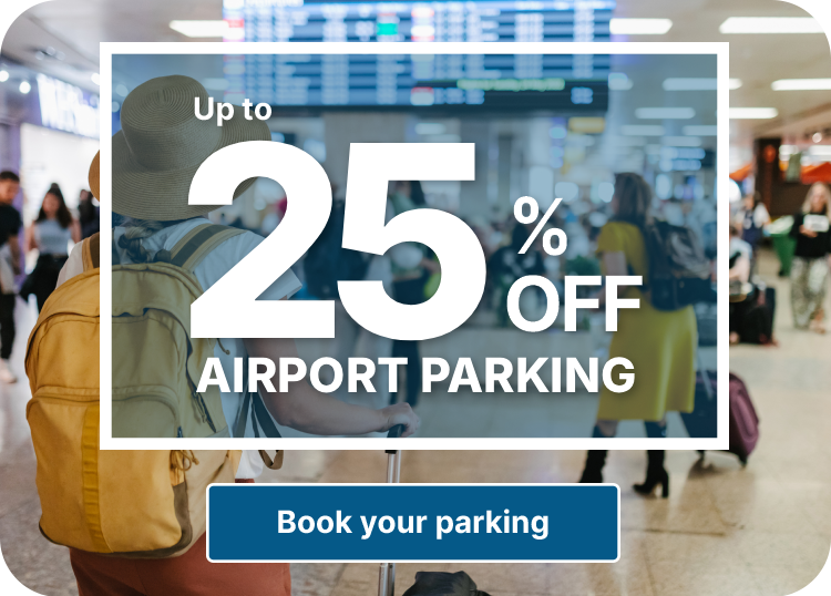 Up to 25% off airport parking
