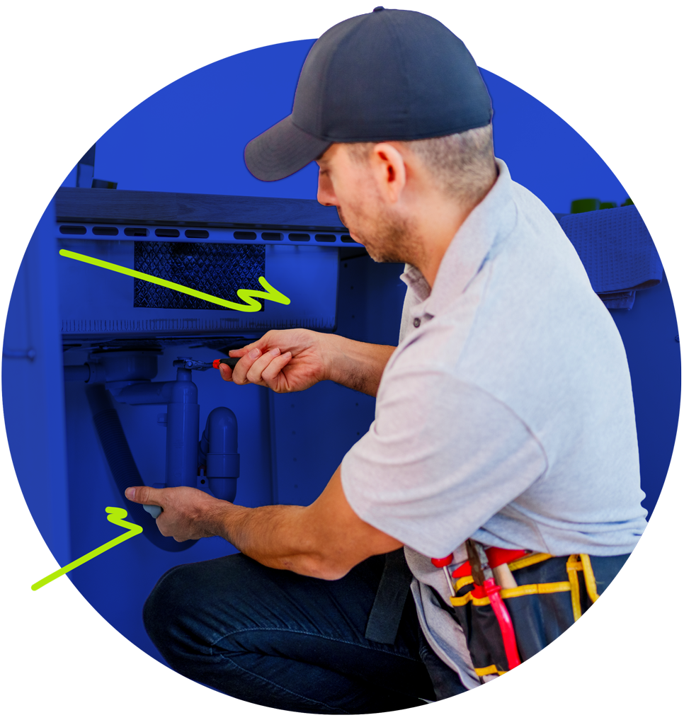 Repairman working