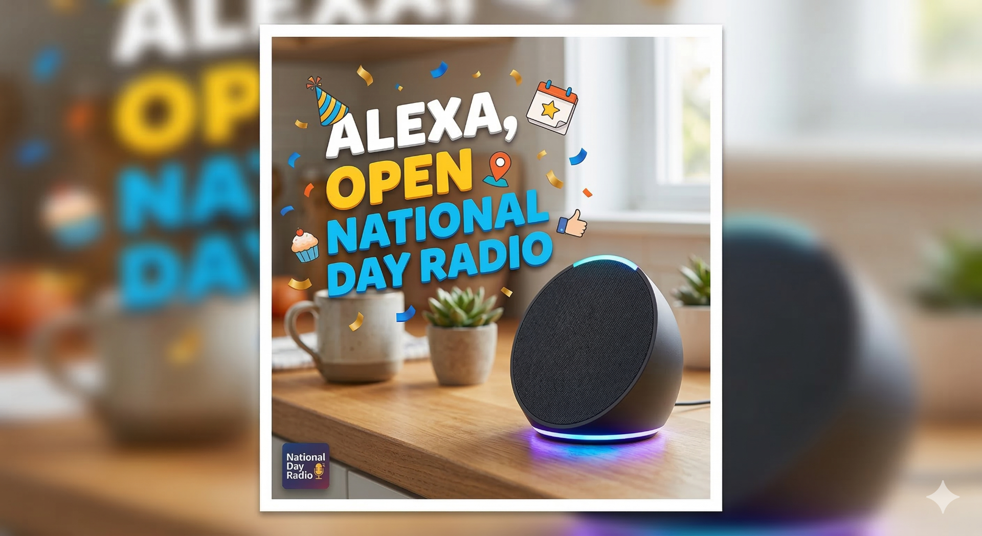 Alexa, Open National Day Radio.