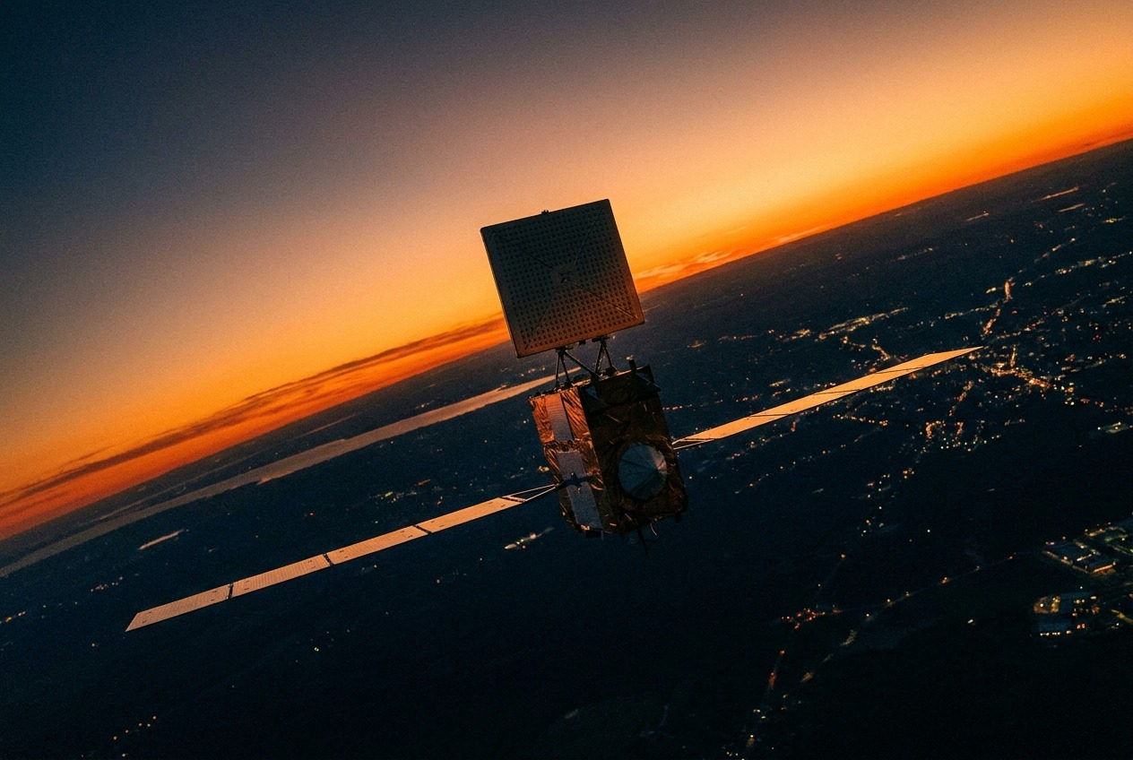 Satellite over Earth