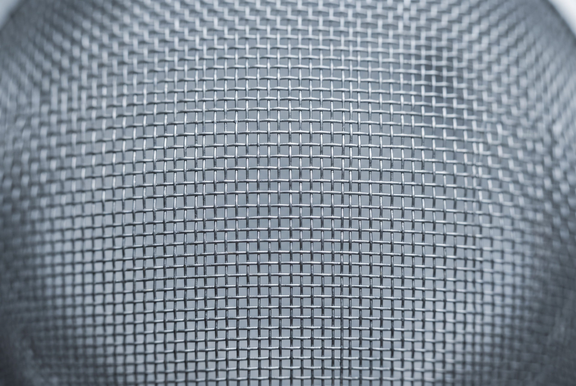 Steel mesh screen closeup