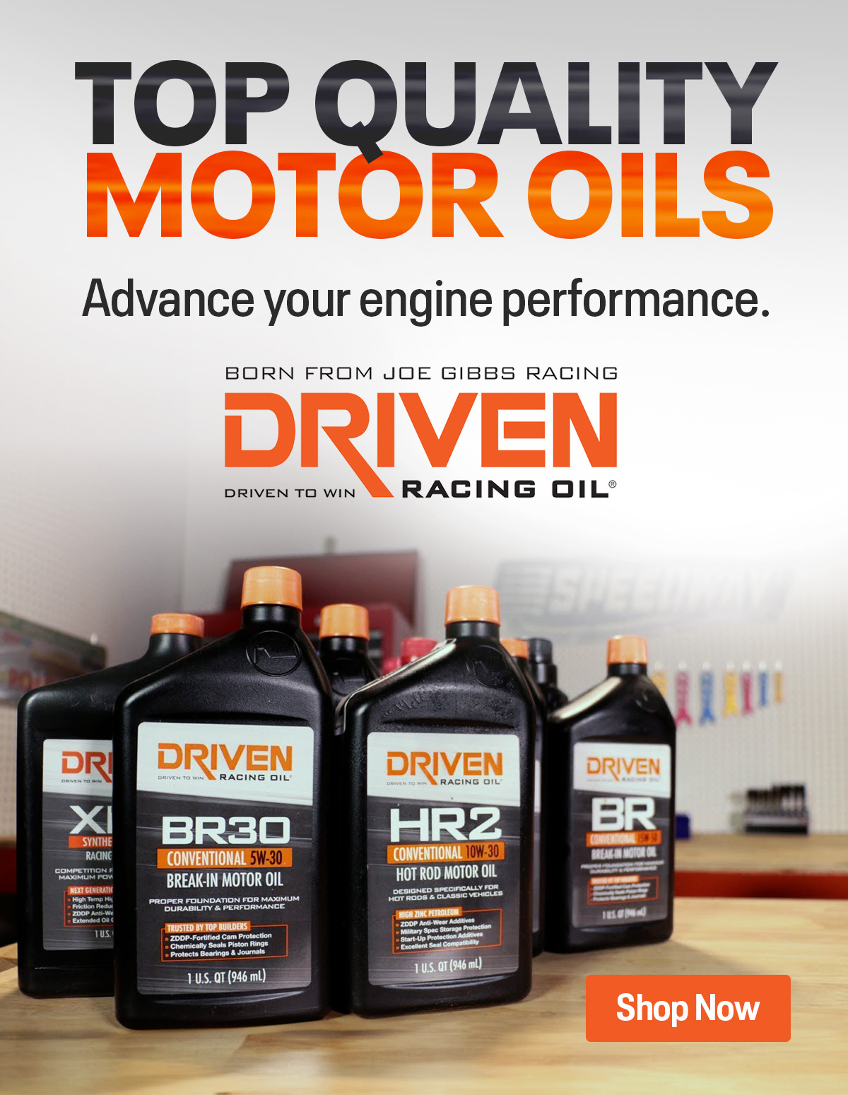 Top Quality Motor Oils. Advance your engine performance with Driven Racing Oil. | Shop Now