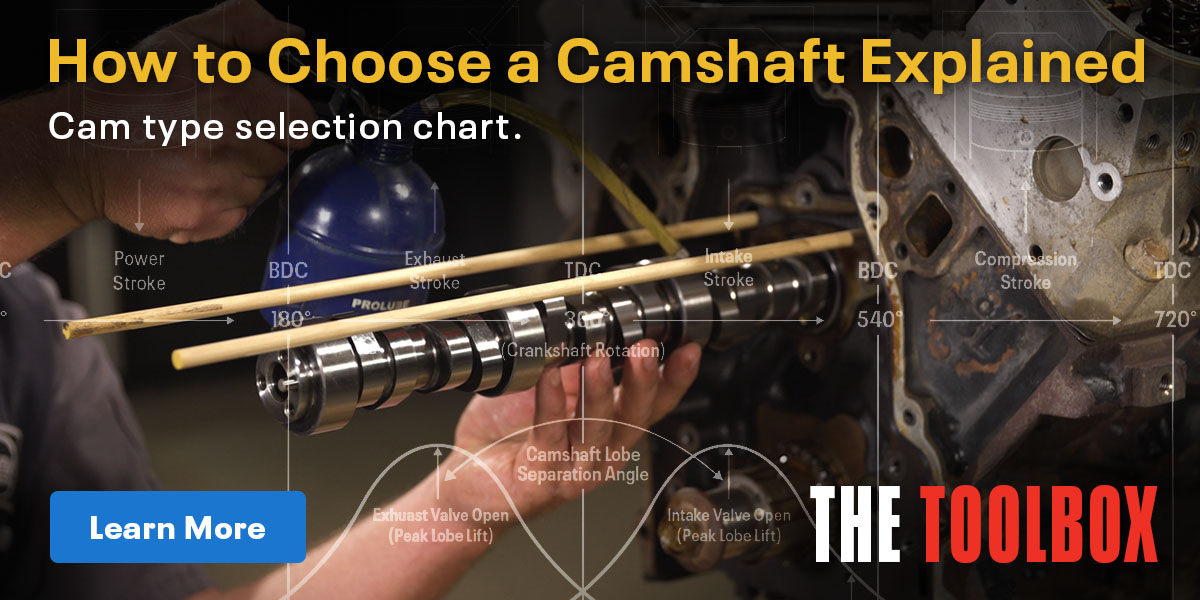 The Toolbox: How to Choose a Camshaft Explained. Cam Type Selection Chart | Learn More