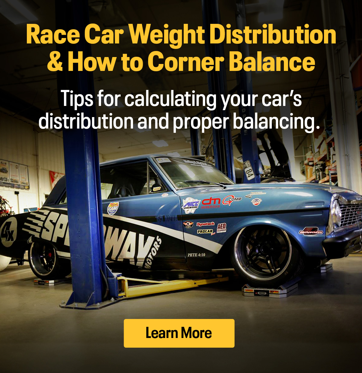 The Toolbox: Race Car Weight Distribution & How to Corner Balance | Learn More