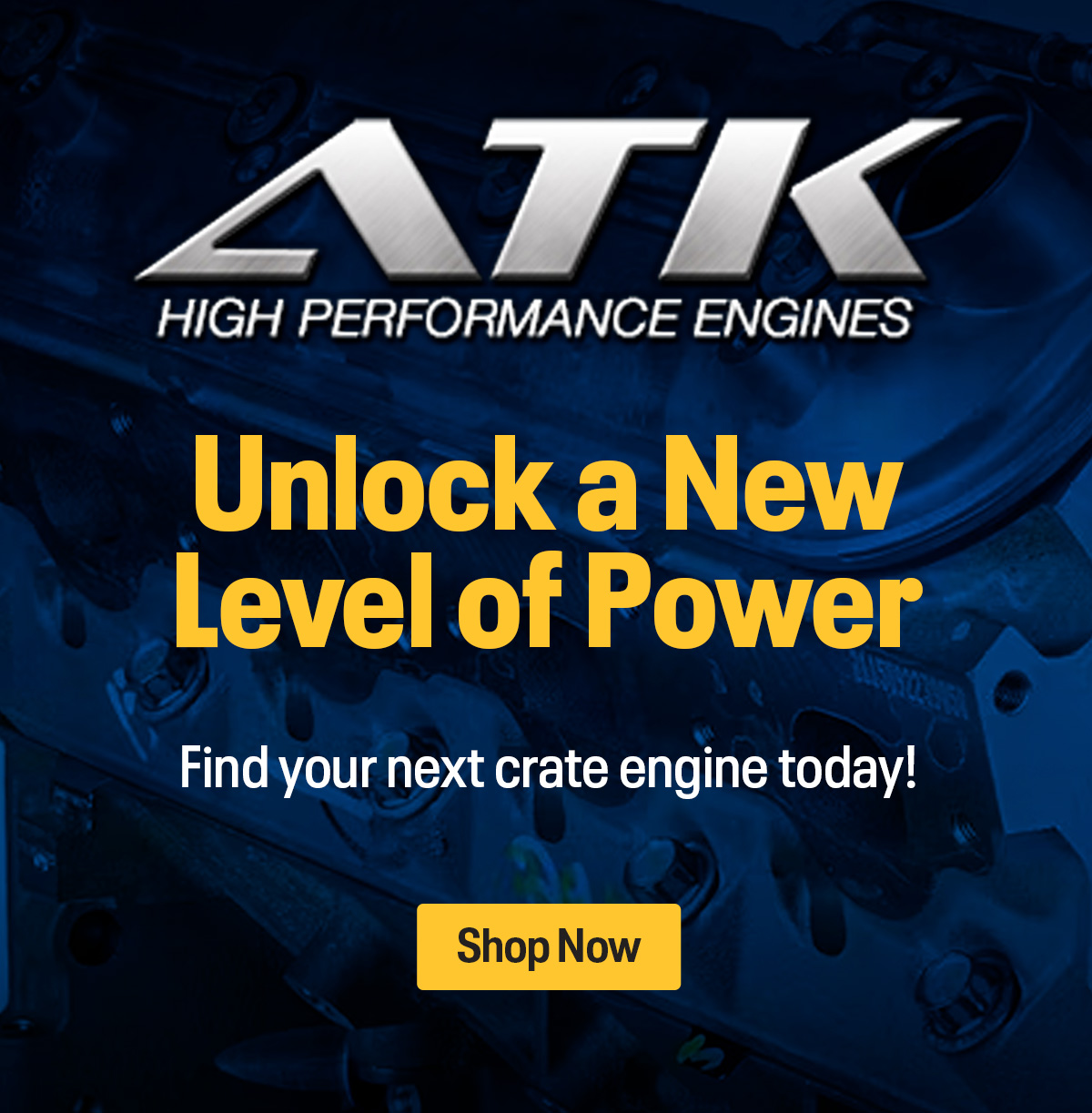 Unlock a New Level of Power with ATK High Performance Engines. Find your next crate engine today! | Shop Now