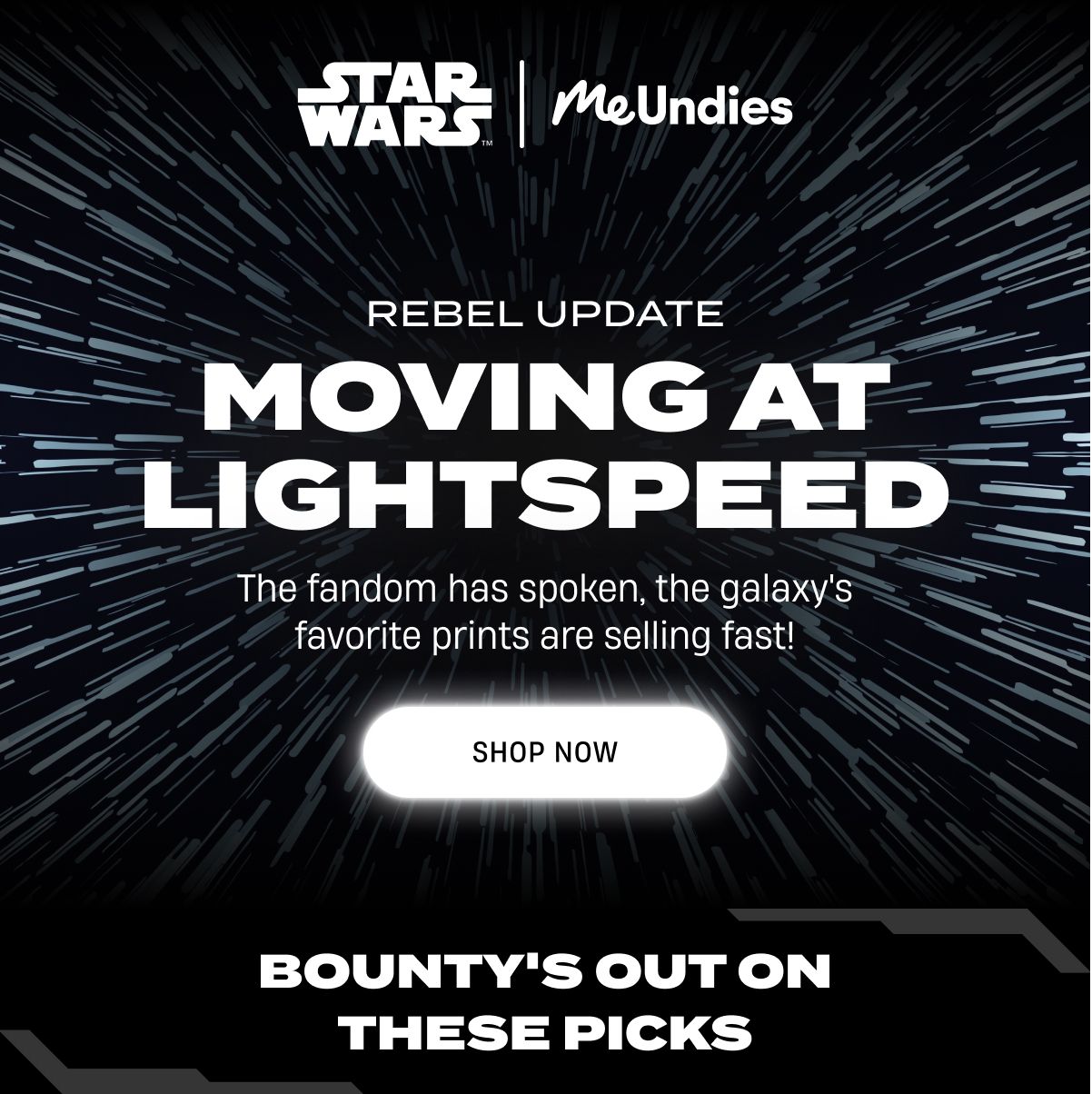 Star Wars MeUndies | Rebel Update | Moving At Light Speed | Shop Now Star Wars MeUndies | Rebel Update | Moving At Light Speed | Shop Now