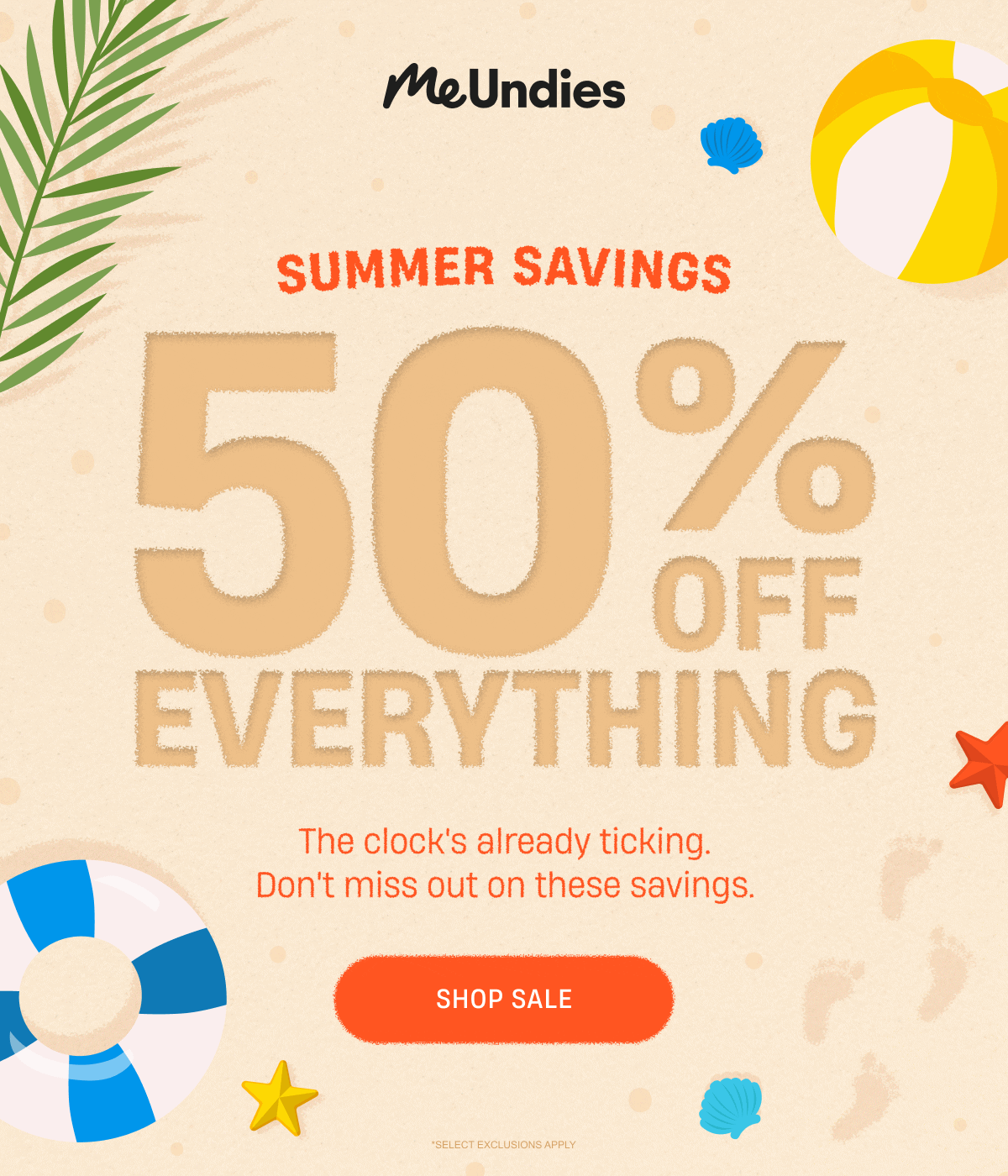 MeUndies | Summer Savings | 50% off Everything | Shop Sale