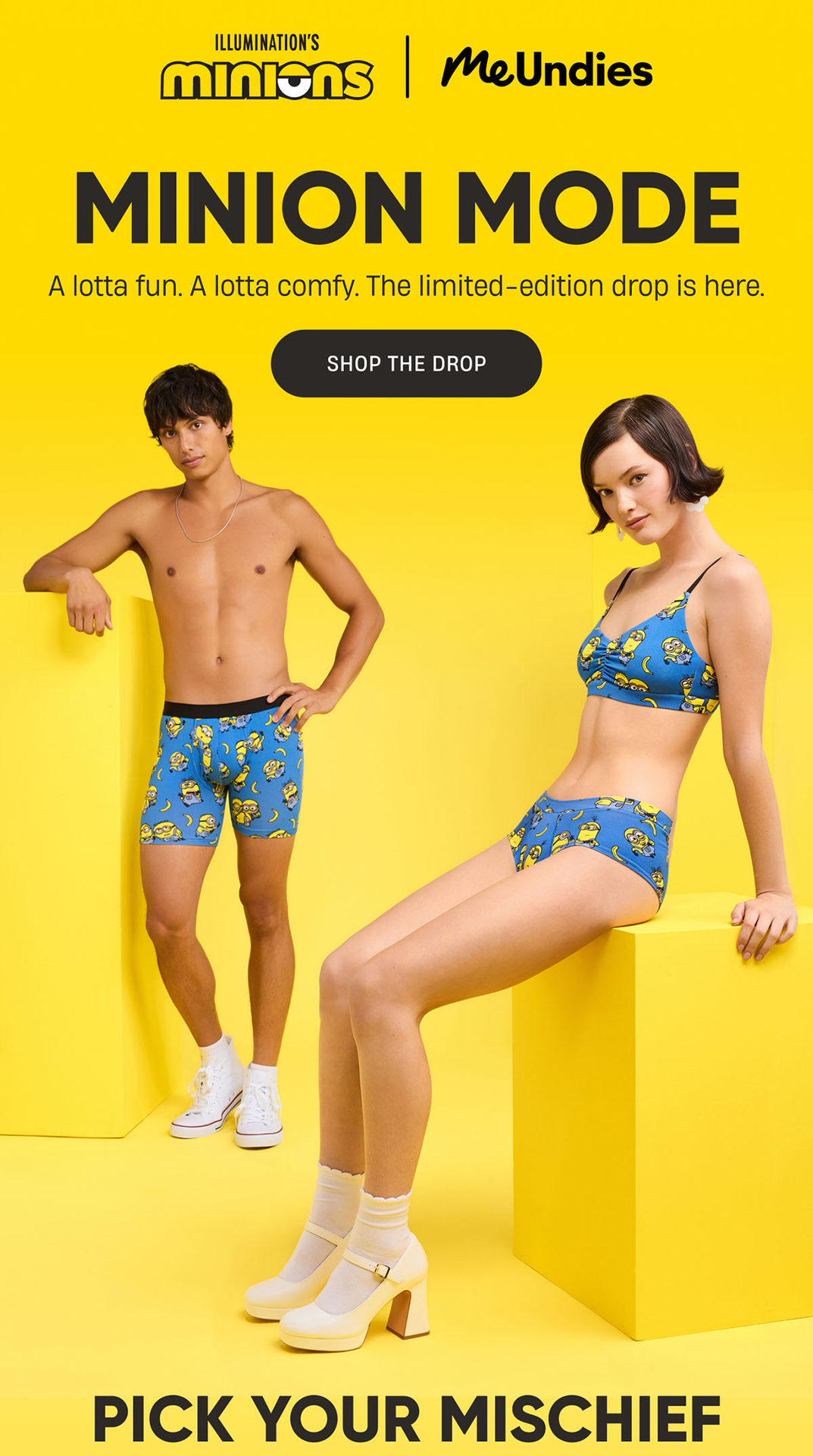 Illuminations Minions | MeUndies | Minion mode | Shop The Drop