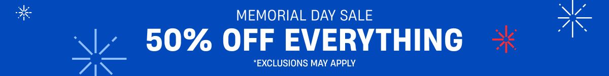 Members Only | Memorial Day Sale | 50% Off Everything