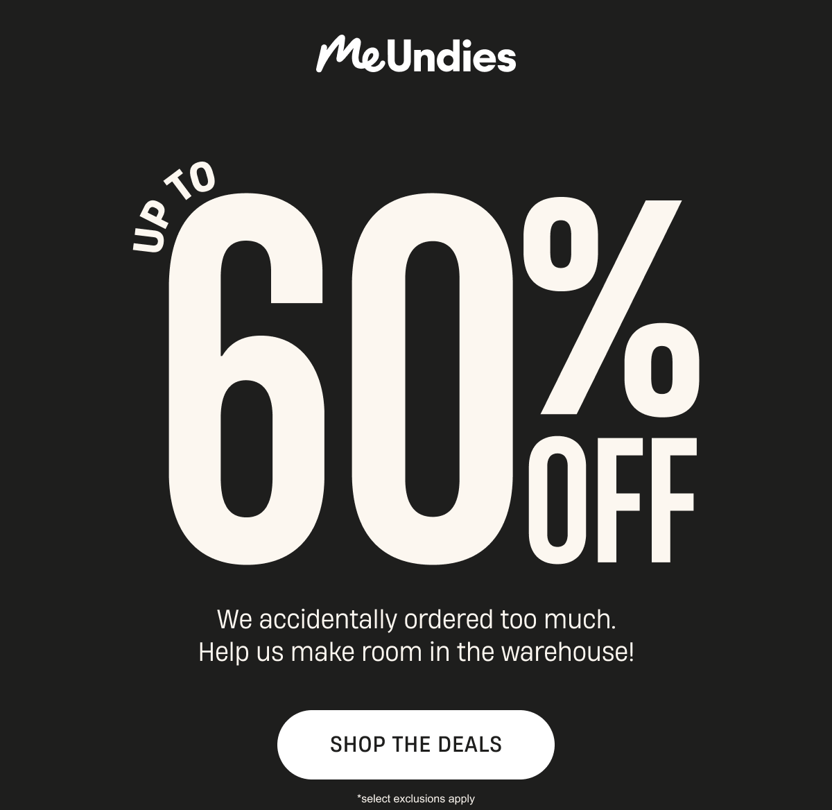 MeUndies | We Made Too Much | Up to 60% Off | Shop The Deals