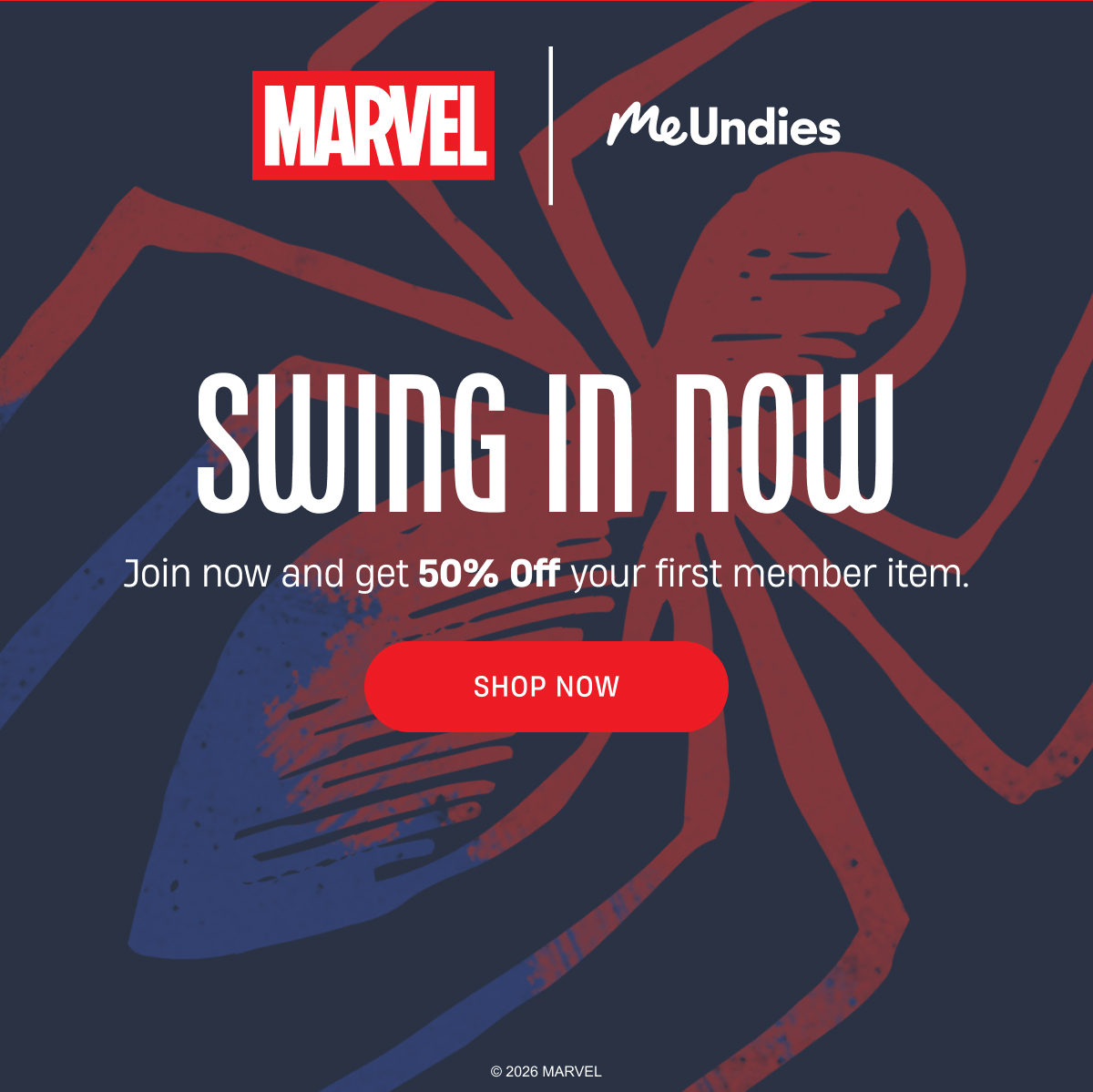 Marvel MeUndies | Suit up first, Join now and get 50% off your first member item! | Shop Now