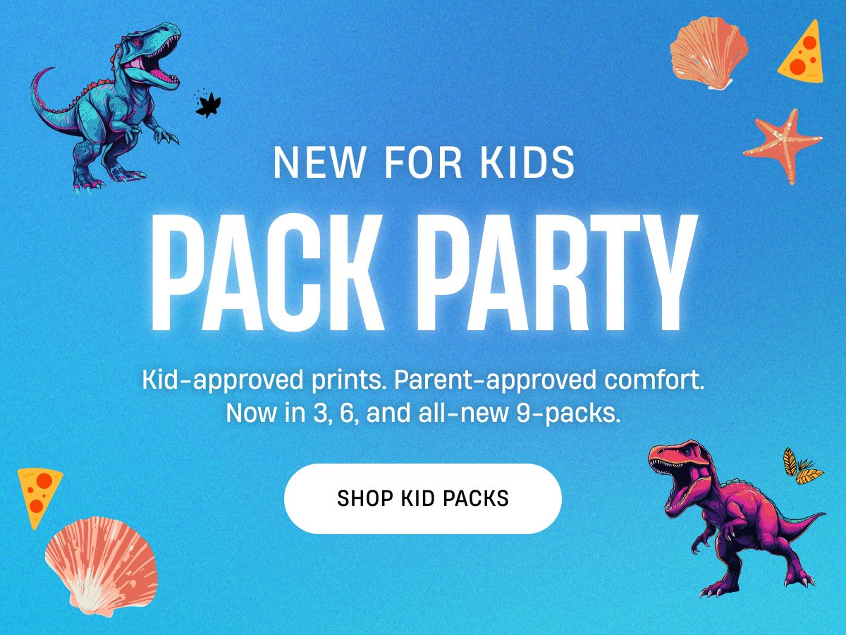 New for Kids | Pack Party | Shop Kids Packs