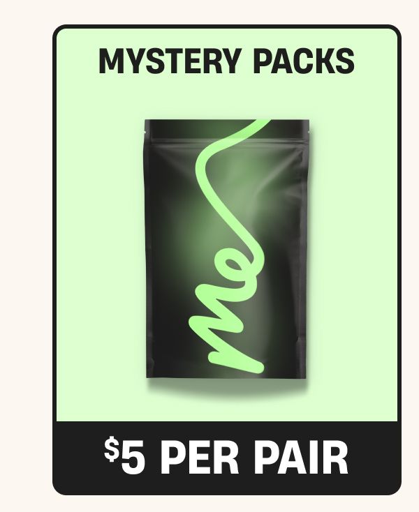 Mystery Packs $5 Per Pair
