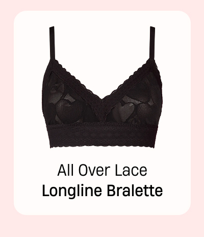 All Over Lace Longline Bra All Over Lace Longline Bra