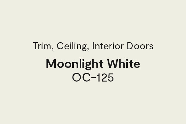 Trim, Ceiling, Interior Doors - Moonlight White OC-125