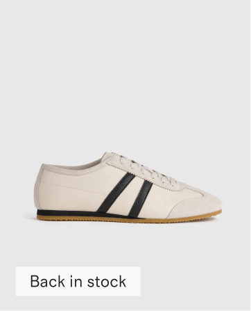 Italian Leather & Suede Low Profile Sneaker