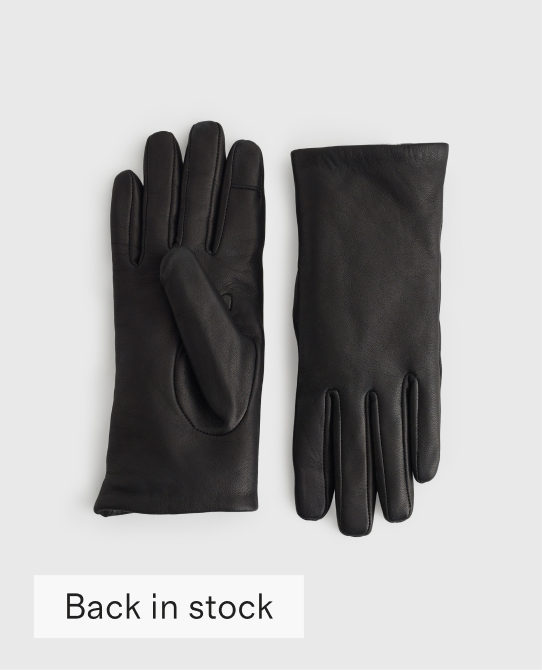 Cashmere Lined Leather Gloves