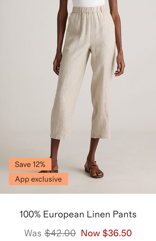 100% European Linen Pants