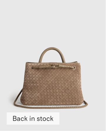 Romy Suede Handwoven Satchel