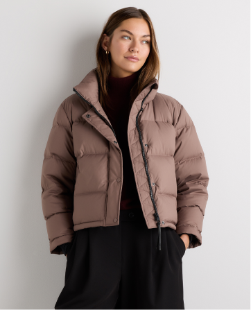 Responsible Down Cropped Puffer Jacket