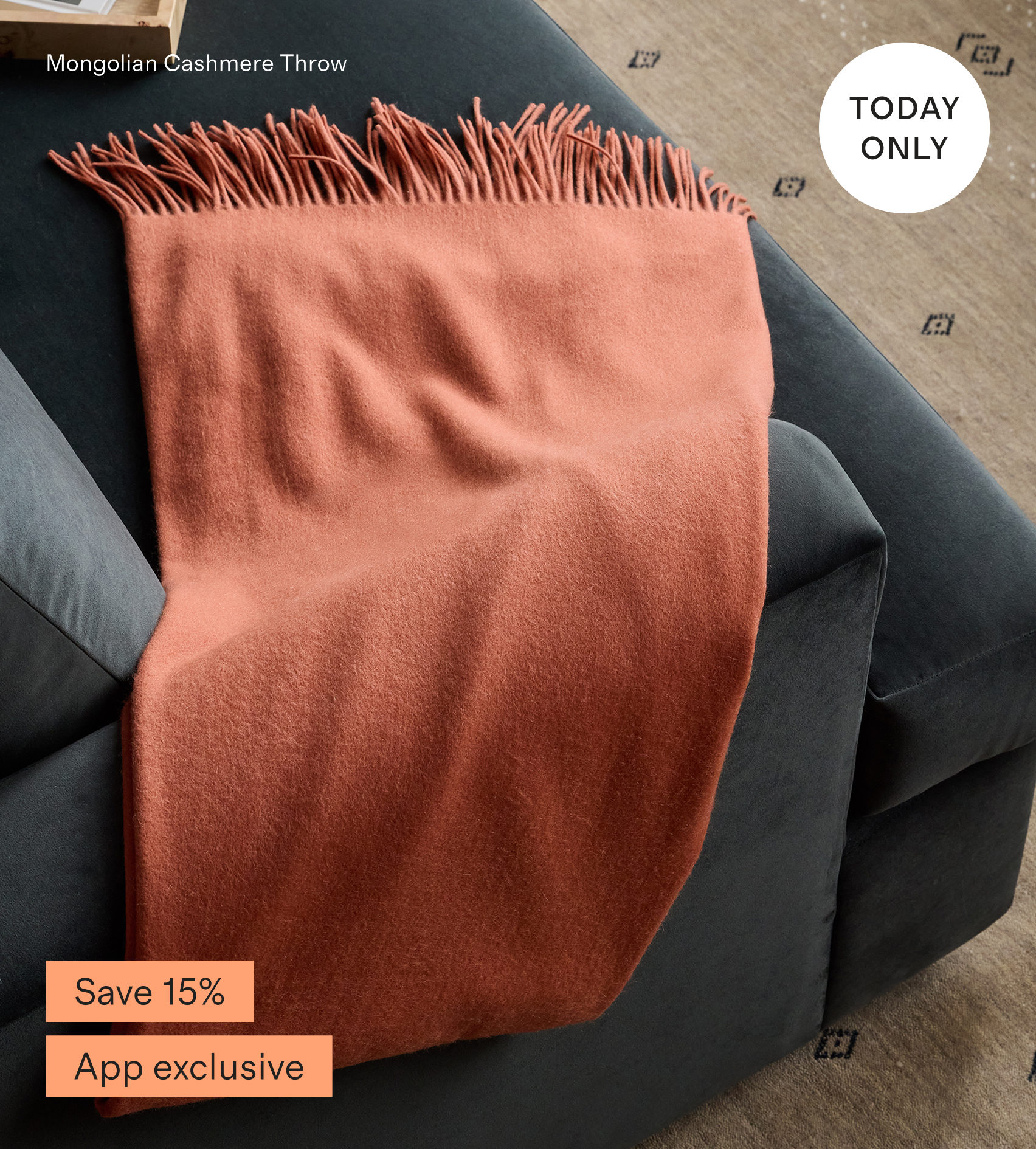 Mongolian Cashmere Throw