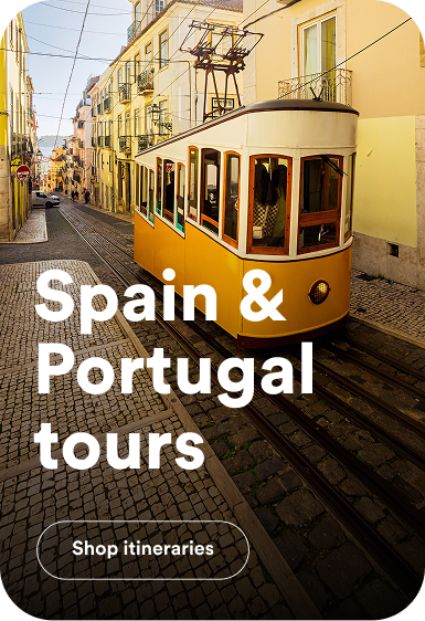 Spain & Portugal tours category. Opens Spain and Portugal travel deals.