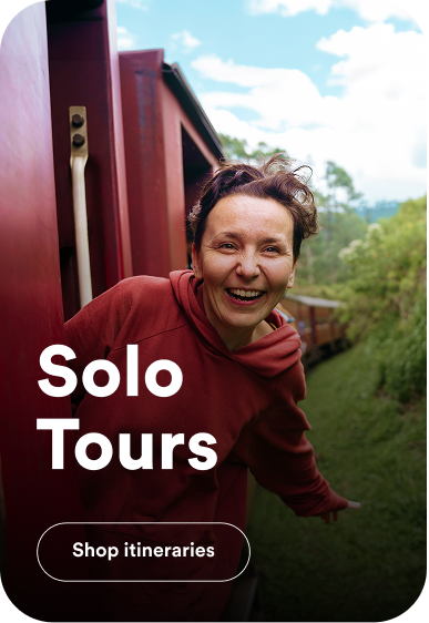 Solo Tours category. Opens solo travel tours.